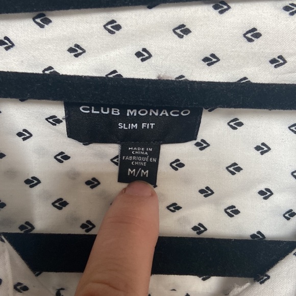 Club Monaco slim fit shirt. Medium. EUC - Picture 3 of 3